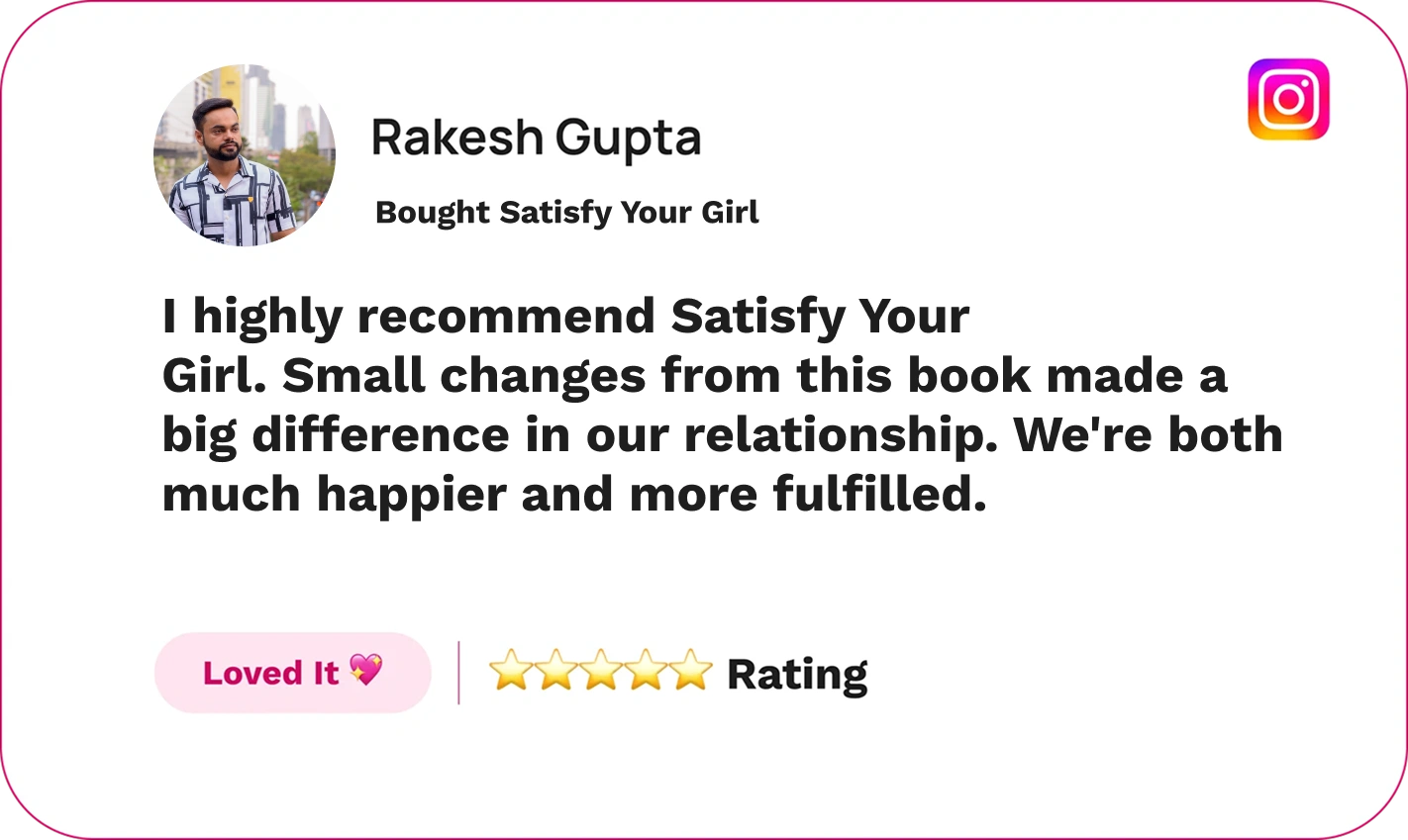 Satisfy Your Girl review by Rakesh Gupta